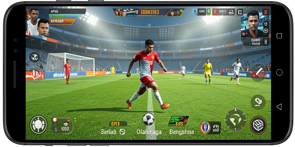 Tangkapan layar gameplay API66 menampilkan momen mendebarkan dalam olahraga.