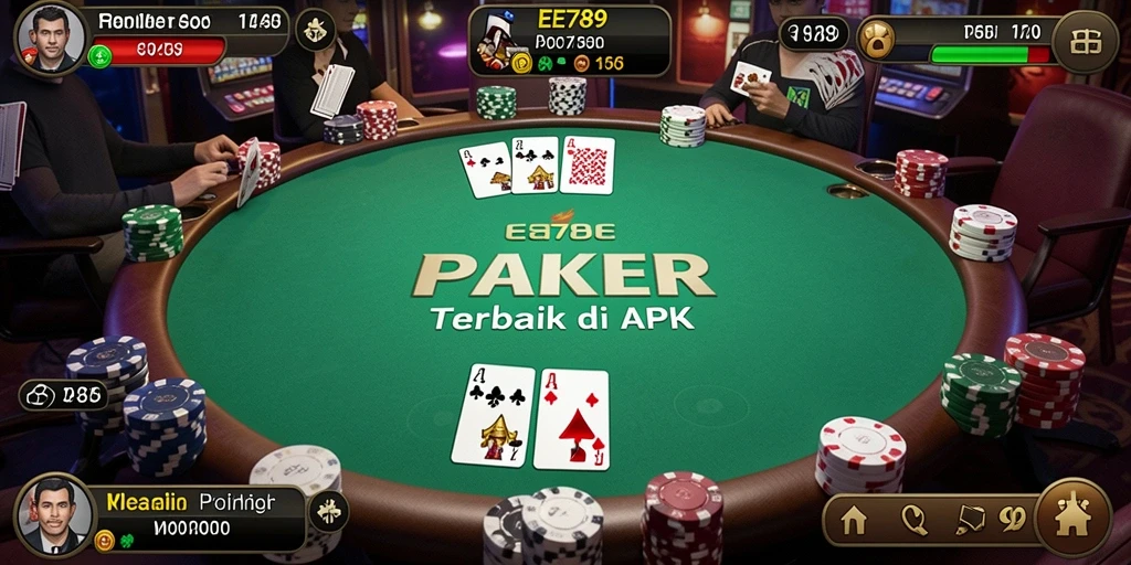 Tampilan gameplay Poker yang mendebarkan di EE789.