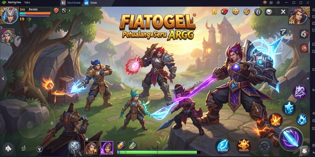 Tampilan menarik dari gameplay seru dalam FIATOGEL dengan aksi ARPG.