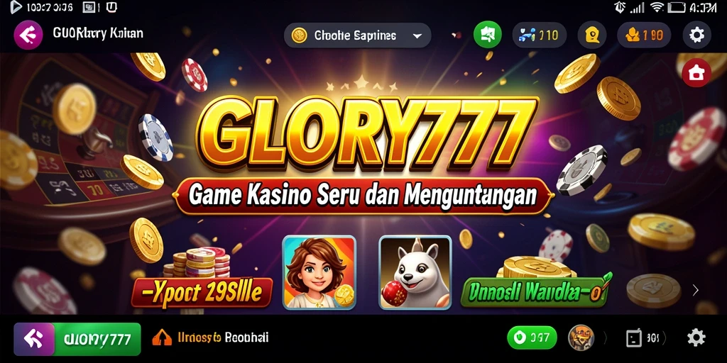 Tampilan gameplay menarik dan mengasyikkan dalam GLORY777.
