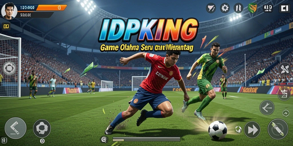 Tampilan gameplay seru IDPKING dalam pertandingan olahraga.