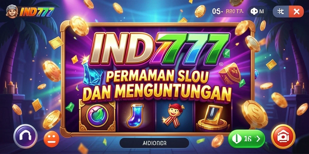 Tampilan gameplay slot yang menarik dan penuh warna di IND777.