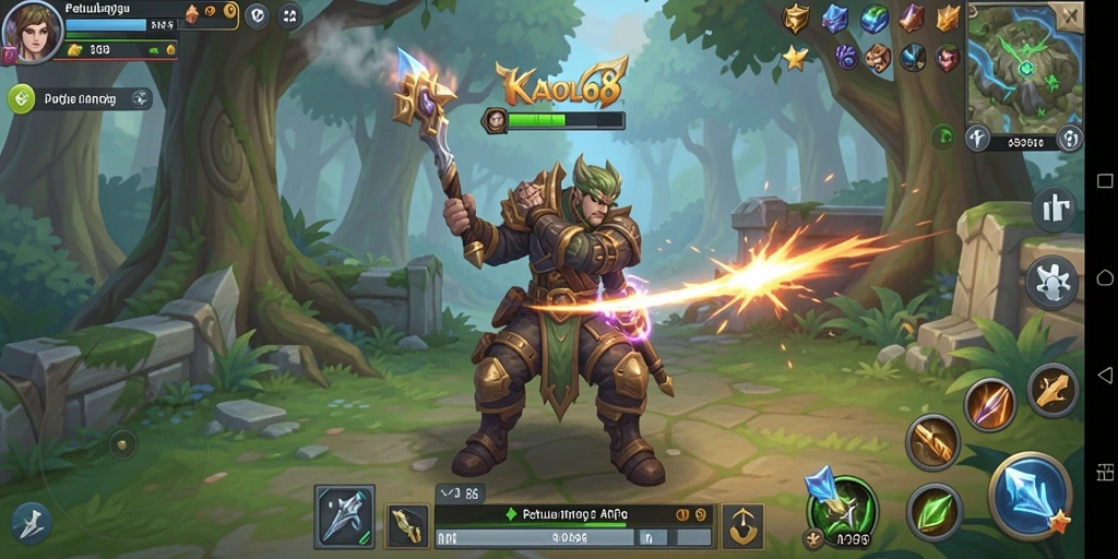 Tangkapan layar utama gameplay ARPG yang mendebarkan.