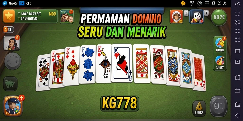 Tampilan gameplay Domino yang seru dan mendebarkan.