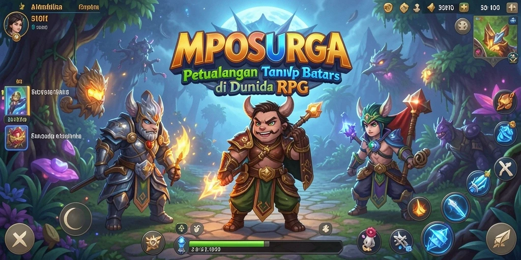 Tampilan gameplay RPG di MPOSURGA yang mendebarkan dan penuh aksi.