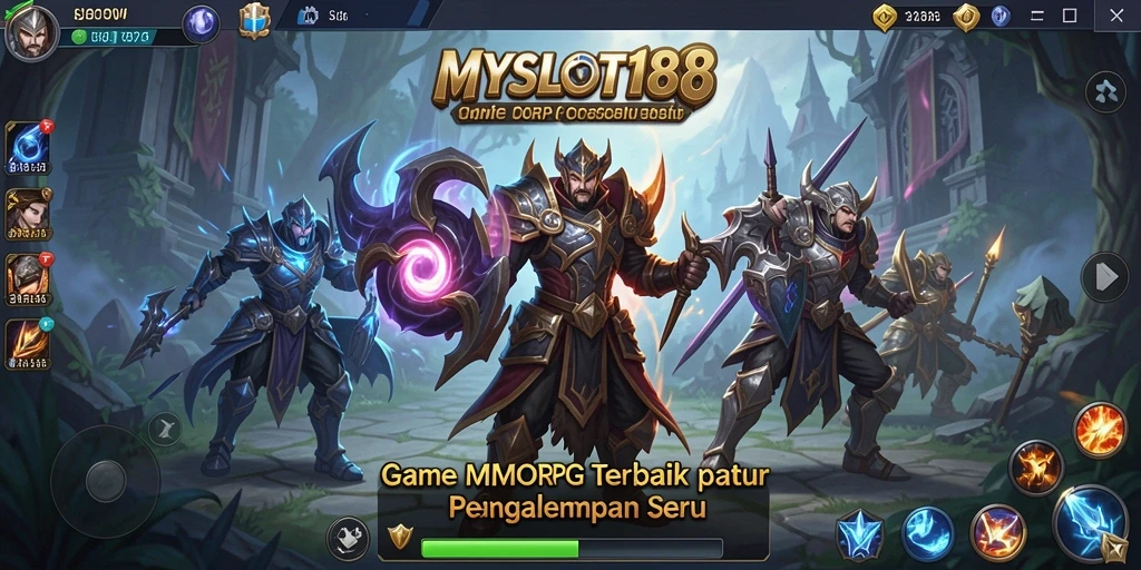 Screenshot gameplay MYSLOT188 yang menampilkan aksi seru dalam dunia MMORPG.