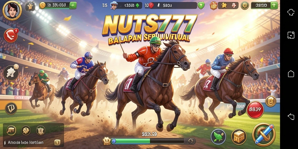 Tampilan luar biasa dari gameplay balapan di NUTS777