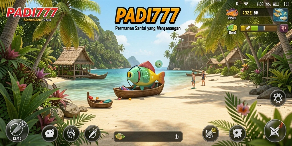 Tampilan gameplay PADI777 yang cerah dan menghibur.