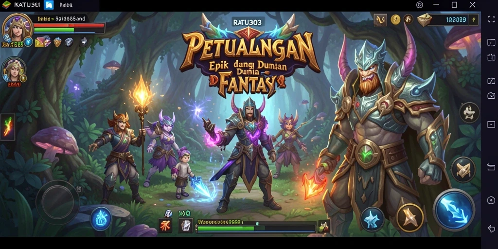 Tampilan gameplay yang memukau dan penuh aksi dari RATU303.