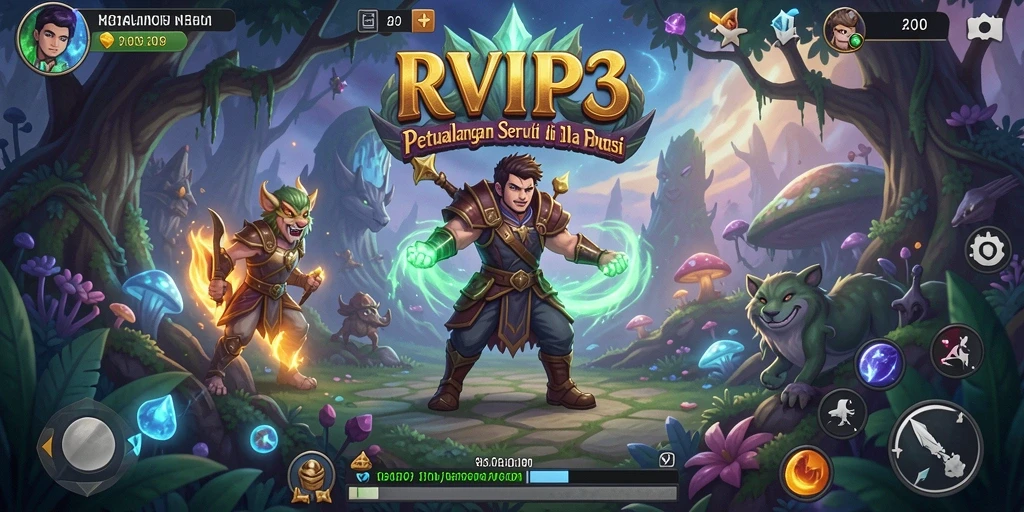 Tampilan visual menakjubkan dalam gameplay RVIP3 yang mendebarkan.