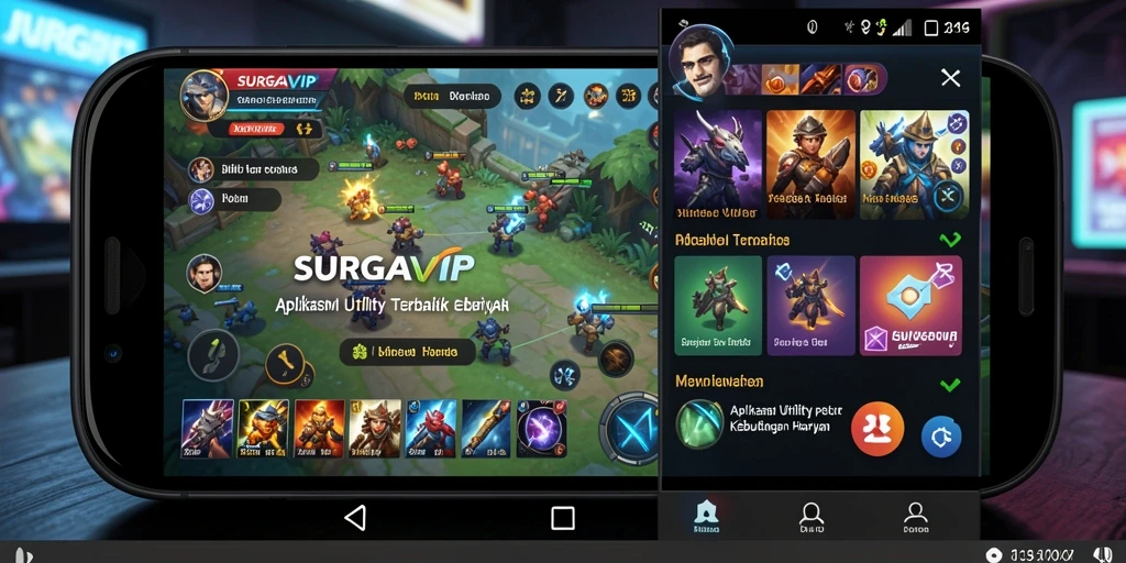 Tampilan antarmuka aplikasi <strong>SURGAVIP</strong> yang modern dan intuitif.