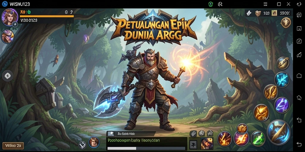 Tampilan gameplay WISNU123 yang seru dan mendebarkan.